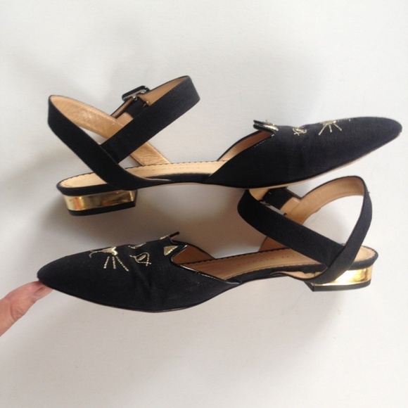 Charlotte Olympia Kitty D'Orsay cat flats - Picture 5 of 8